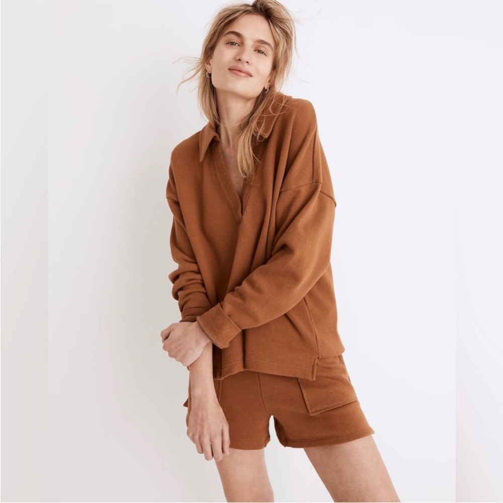 madewell collared v neck sweater